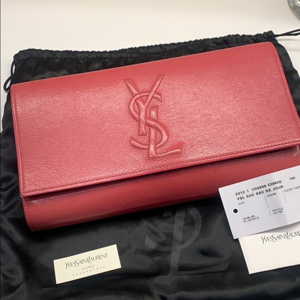 Saint Laurent YSL logo Clutch